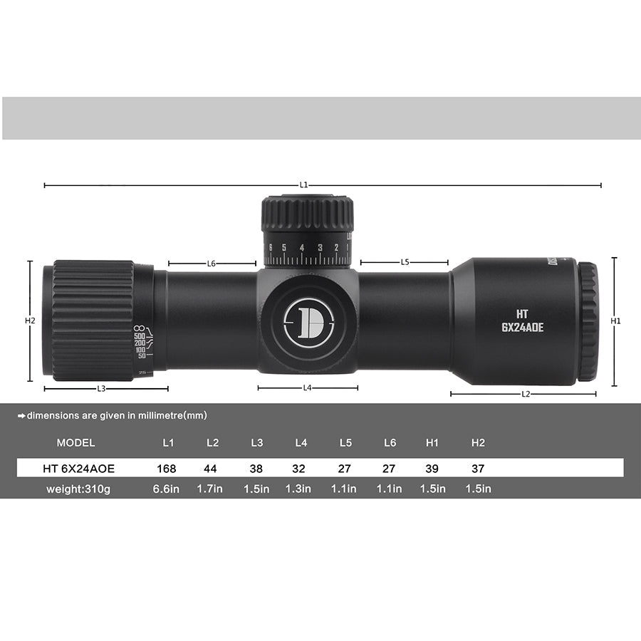 HT 6X24AOE Optics Scopes