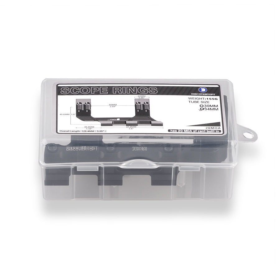 30MM 20MOA integrated clamp for long-distance precision shooting mount