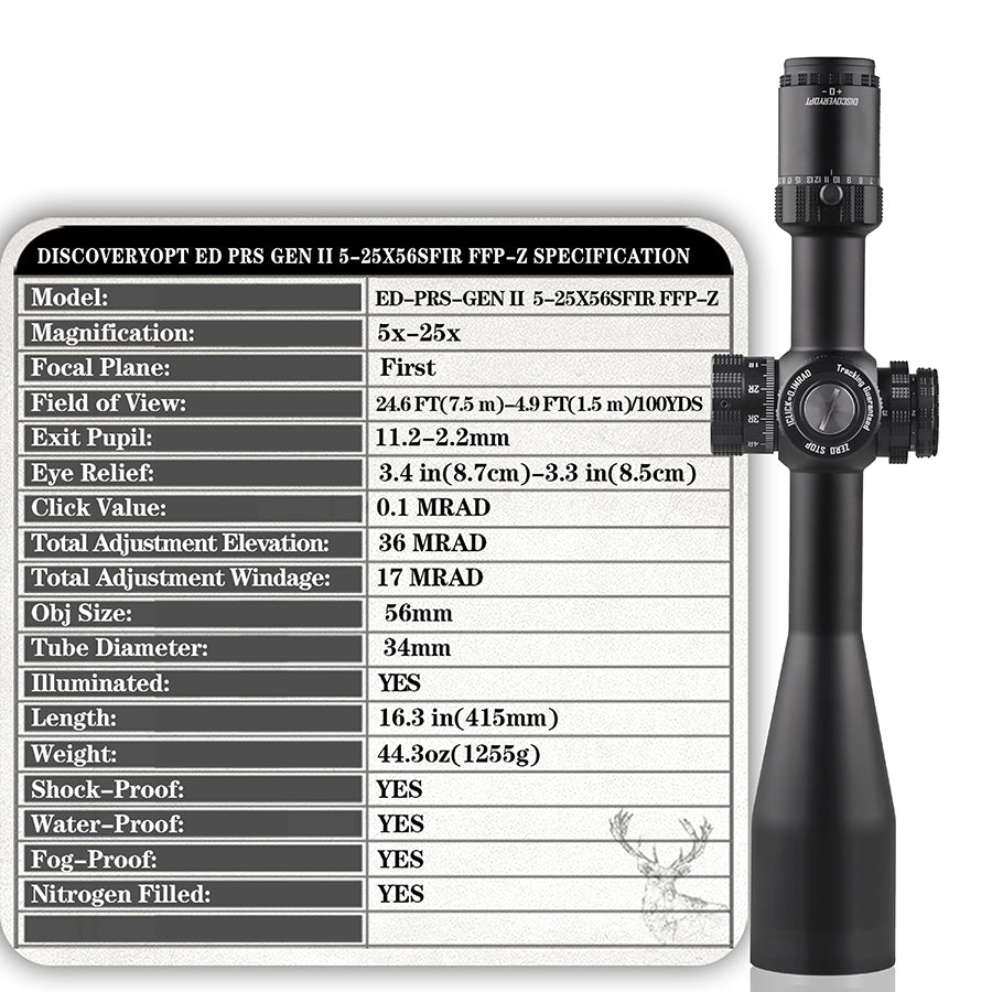 ED-PRS GEN2 5-25X56SFIR FFP-Z Optics Scopes