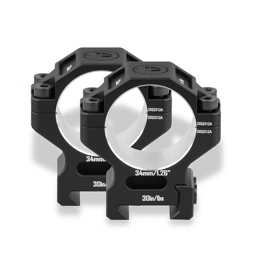 7075 Series Aluminum Scope Rings - Medium Profile 25.4MM/30MM/34MM/35MM Scope Mount for Picatinny Rail