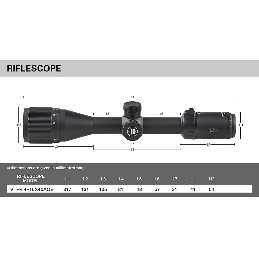 VT-R 4-16X40AOE HMD SFP IR-MIL protection cap optics Scopes - DiscoveryOpt Rifle Scopes-UK - Optics Scope