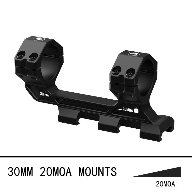 20 MOA Cantilever Scope Mounts 34mm or 30mm Tube High Precision Shockproof for Picatinny Rail - DiscoveryOpt Rifle Scopes-UK - 