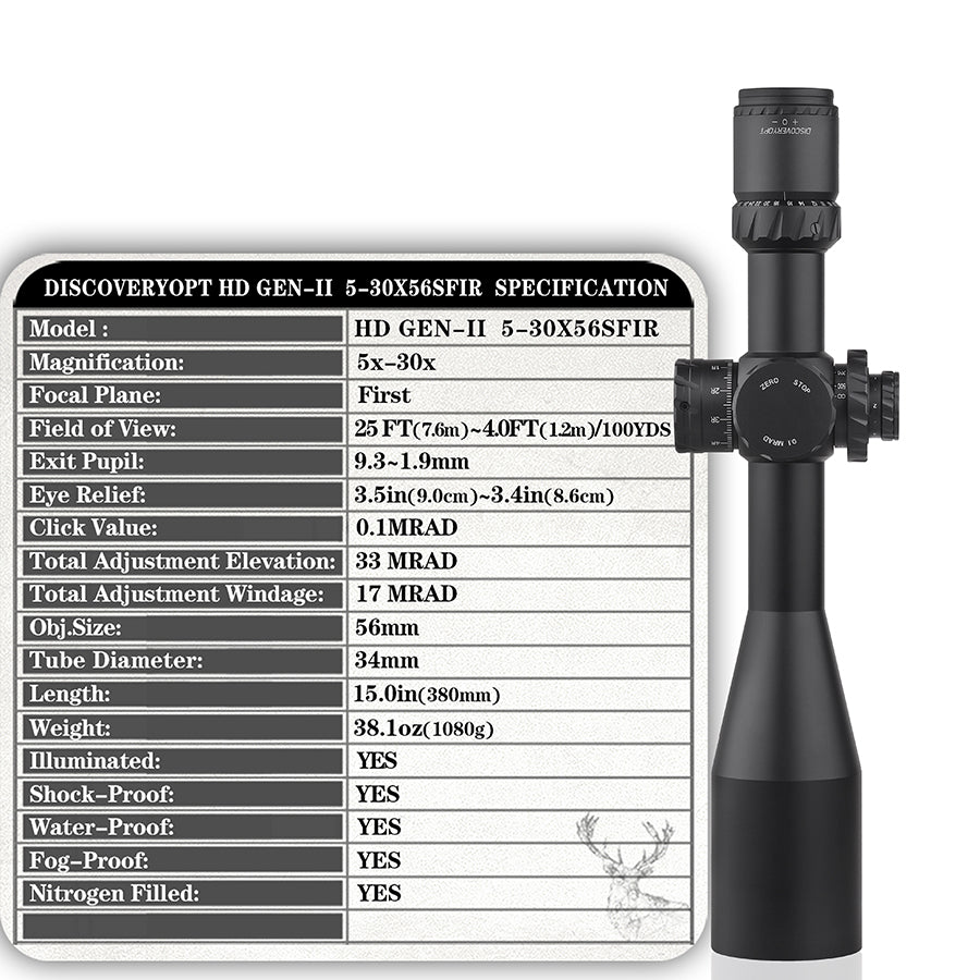 HD GEN II 5-30X56 SFIR FFP-ZEROSTOP