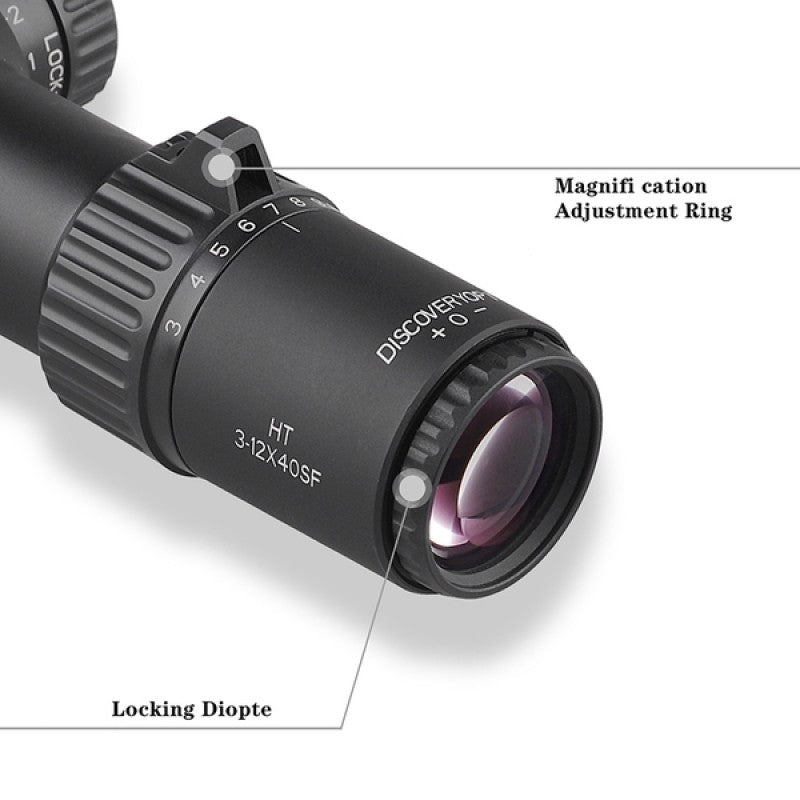 HT 3-12X40SF Compact FFP Optics Scope - DiscoveryOpt Rifle Scopes-UK - Optics