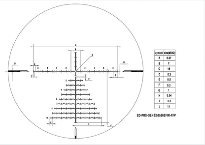 ED-PRS GEN2 5-25X56SFIR FFP-Z Optics Scopes